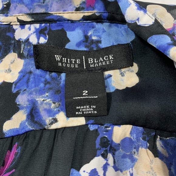 White House Black Market Floral Dress - Sz 2 - Picture 7 of 10